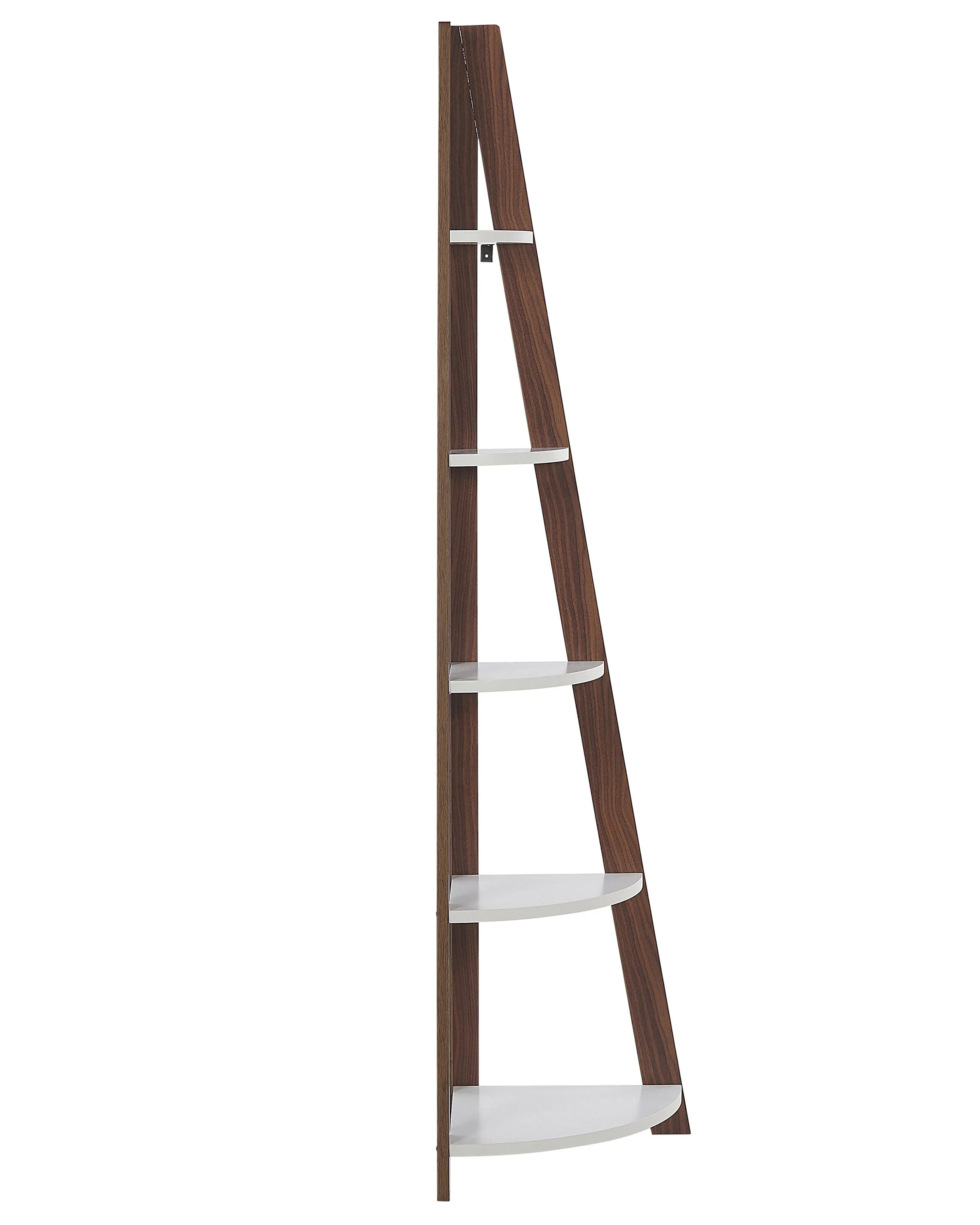 Hoek boekenkast met 5 niveaus MOBILE SOLO 175 cm Bruin/wit