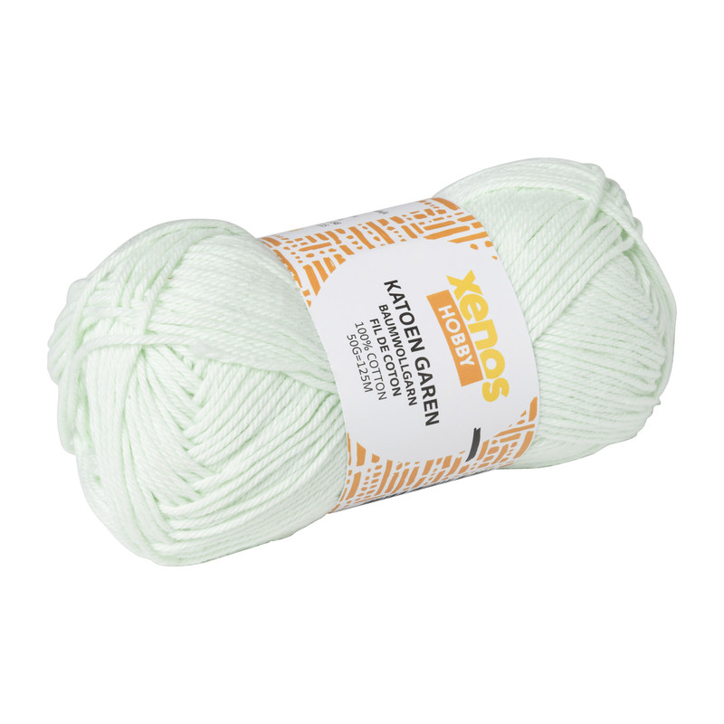 Garen katoen - pastelgroen - 50 gram