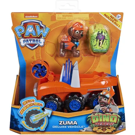 Spin Master Paw Patrol - Dino Rescue Zuma mit Deluxe Fahrzeug