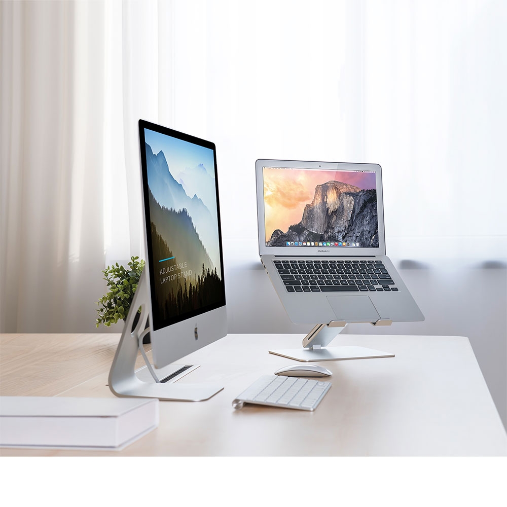 Höhenverstellbarer Tischaufsatz Ständer für MacBook / Notebooks (11