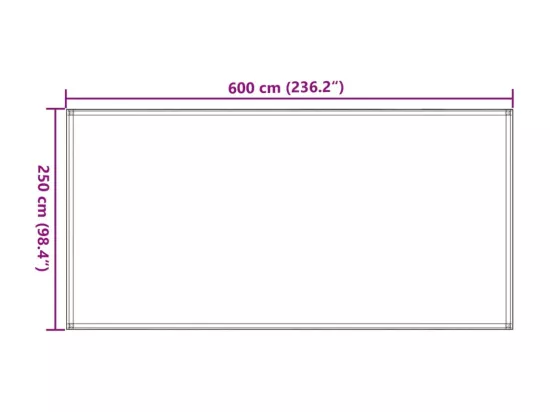Tapis de tente 250x600 cm Taupe