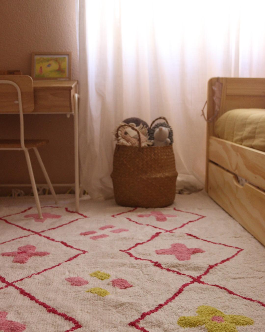 Kindervloerkleed CAVUS Wit 160 x 230 cm Katoen