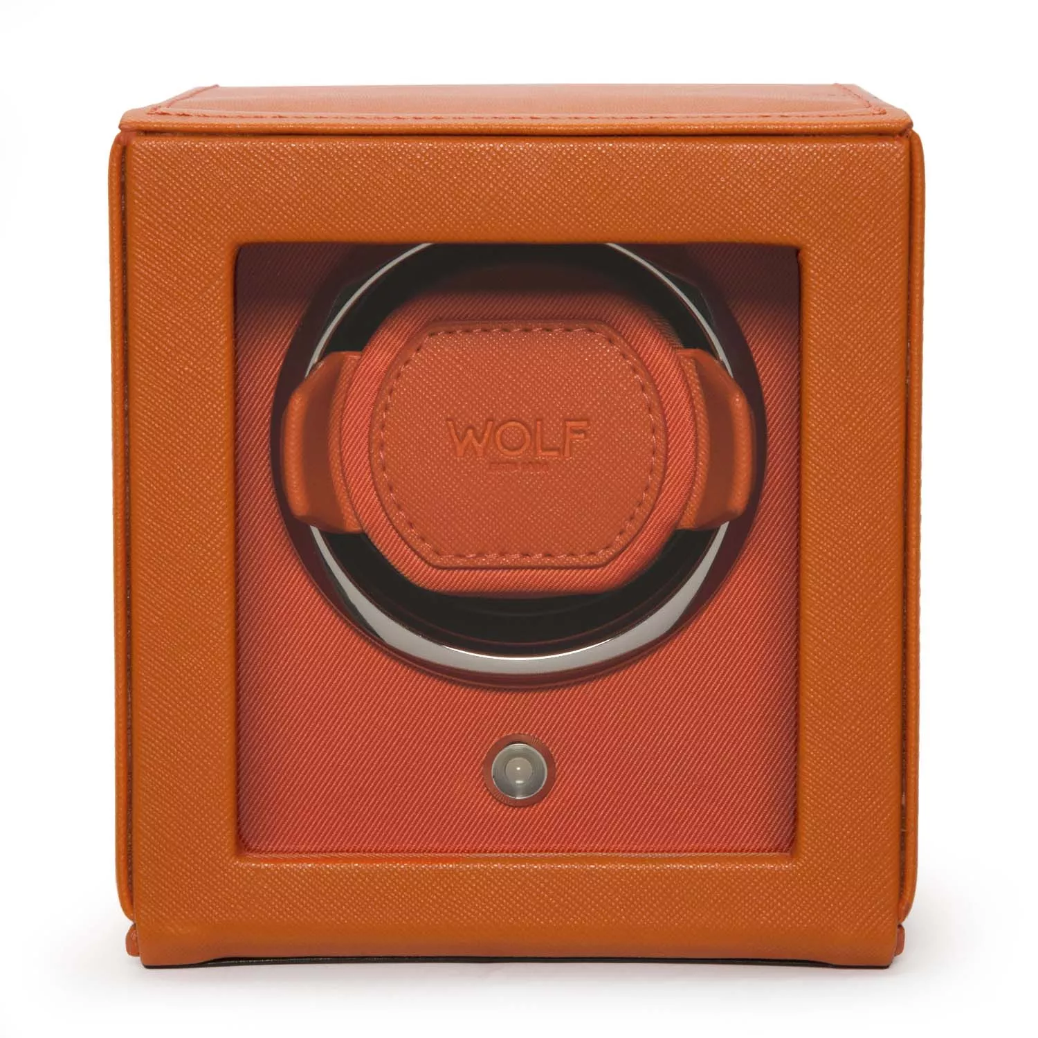 Wolf Cub Watch Winder 1 ur Orange Imiteret Læder 461139