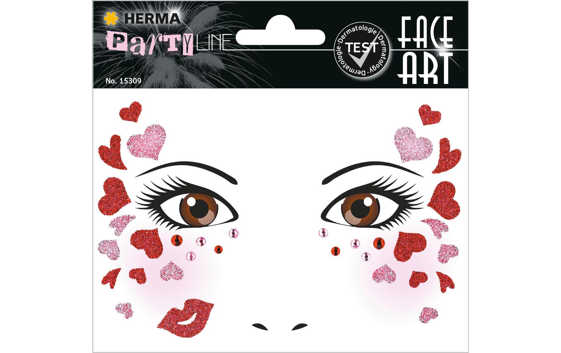 Face Art Love, 1 StückGesicht Sticker für Halloween