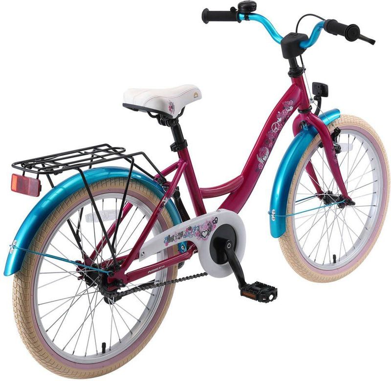 Bikestar 20 inch Classic kinderfiets, paars / turquoise