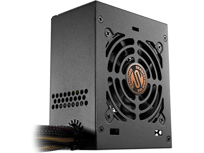 Sharkoon Netzteil SilentStorm SFX Bronze 450 W SFX-Netzteil mit 80-mm-Lüfter