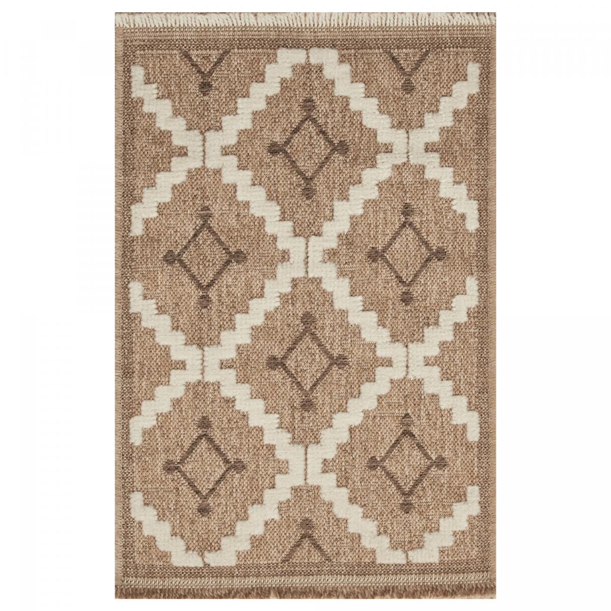 Tapis extérieur marron 60x90 cm