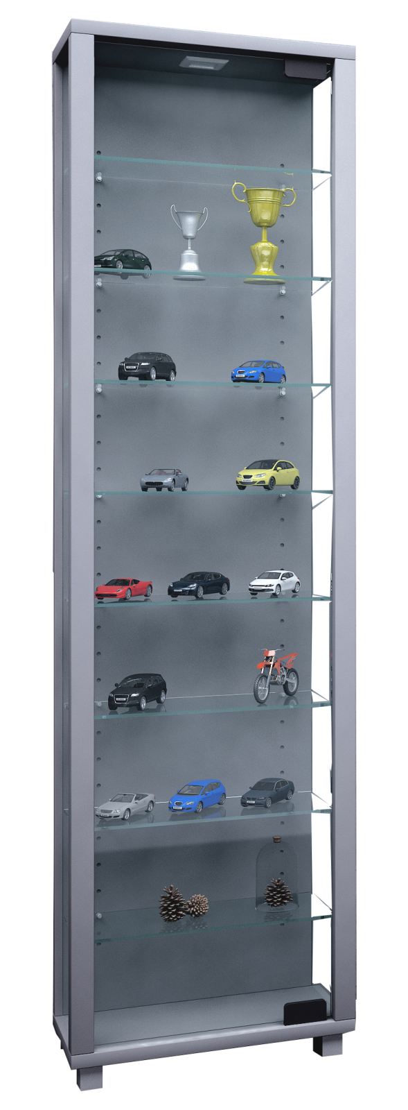 Vitrine EDANA MAXI - silber- 33 cm
