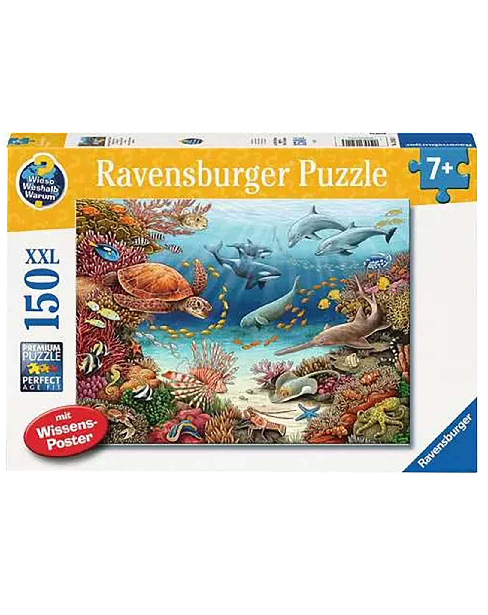 Puzzle WIESO? WESHALB? WARUM? - MEERESTIERE AM KORALLENRIFF (150 Teile)