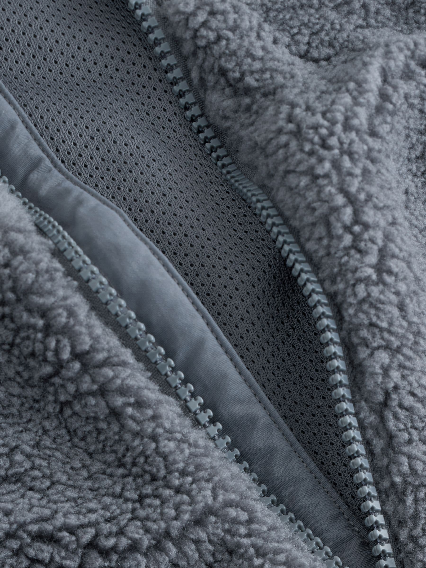 Baker by Ted Baker grijze borg fleece met ritssluiting