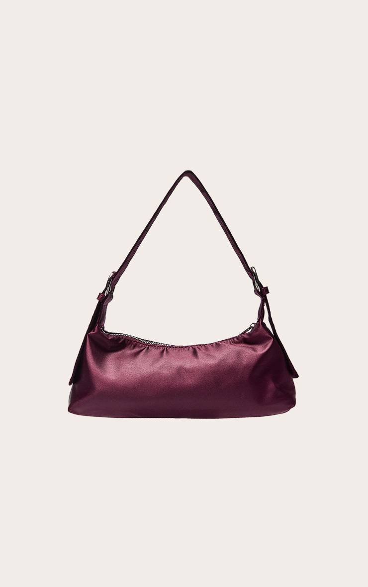 Prune Sac À Bandoulière En Satin Avec Détail Boucle