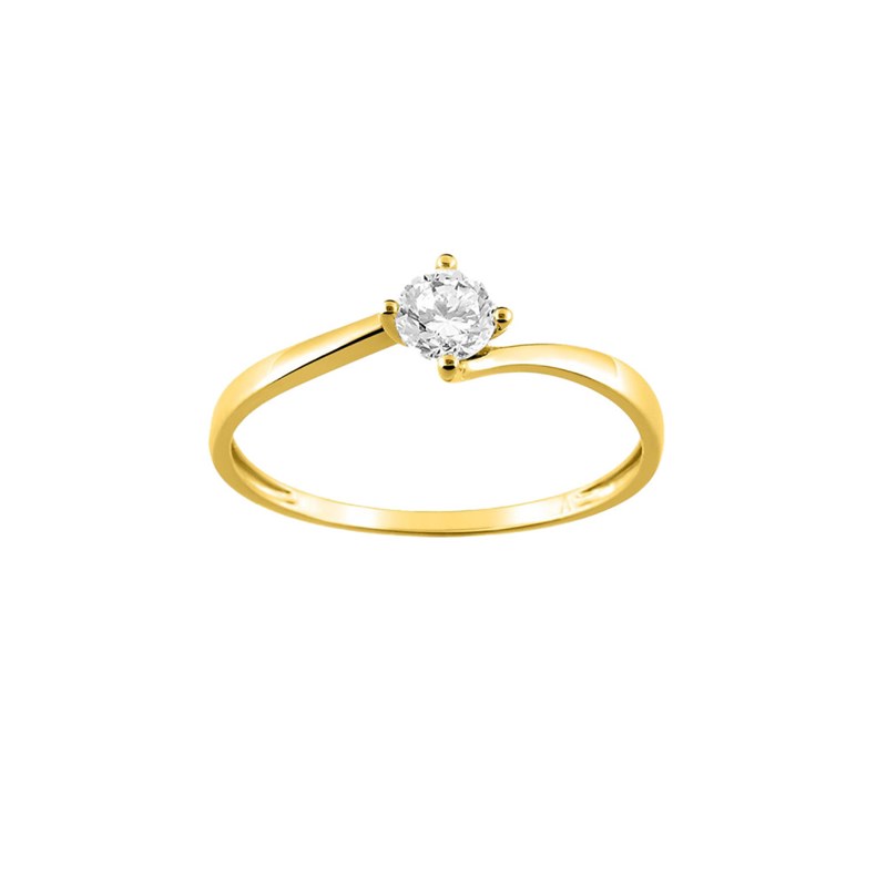 Bague femme - Oxyde de zirconium - Or 18 Carats