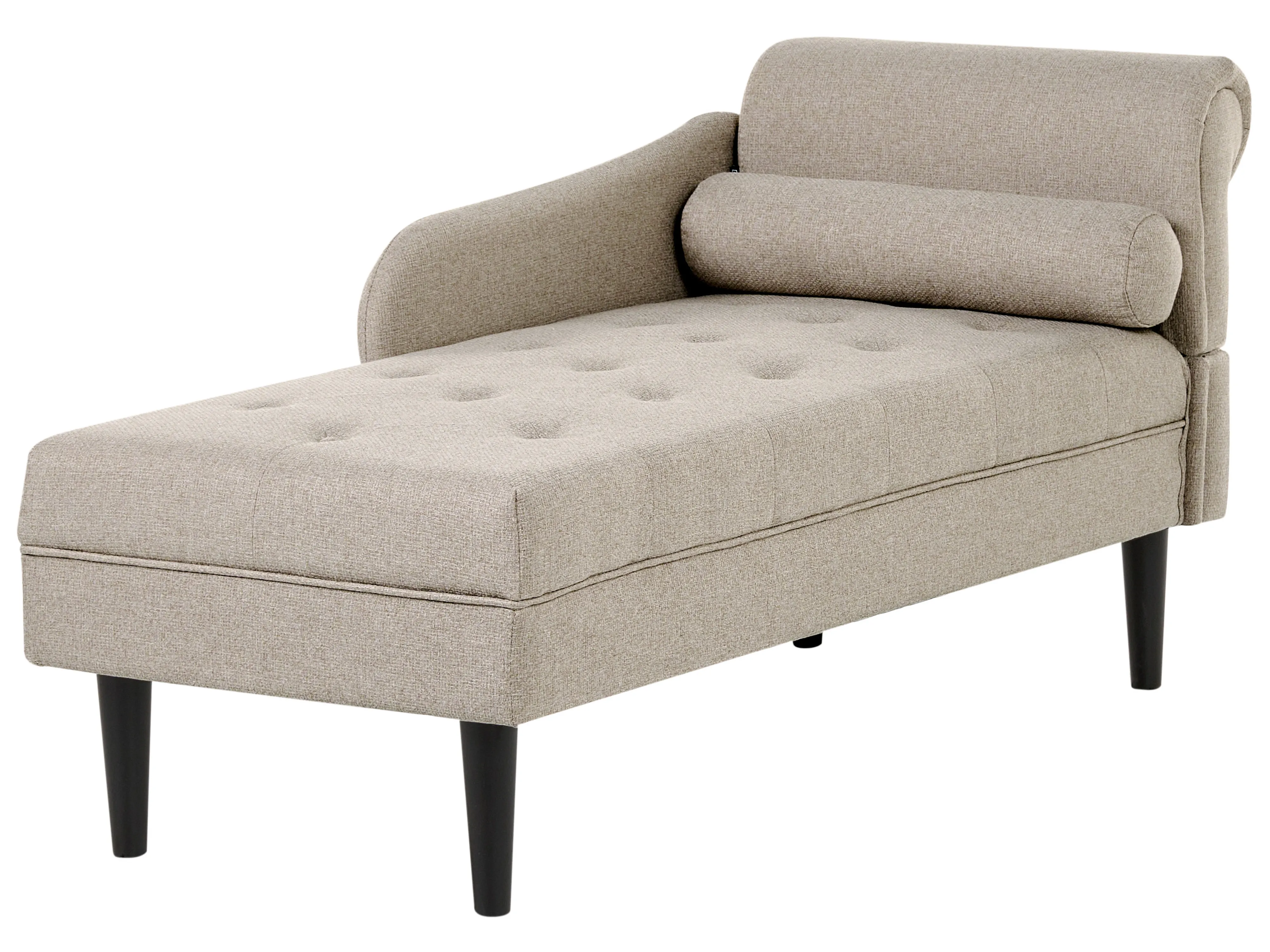 Rechtszijdige chaise longue YVOIRE Stof Beige