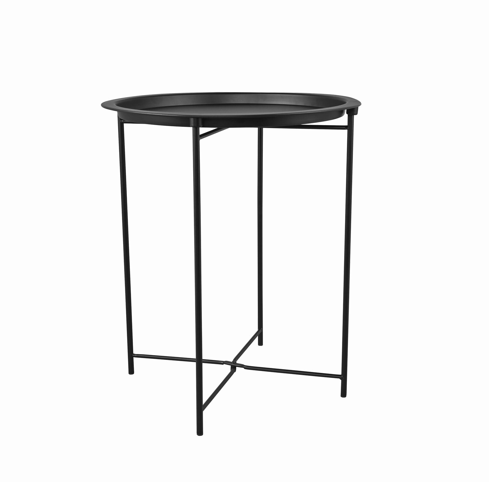 Beistelltisch Caro 47x50x47 cm Metall schwarz