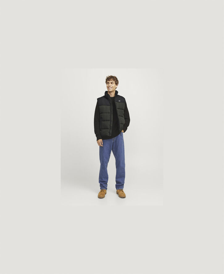JJ-REBEL JREBREBEL LOGO BODYWARMER Rosin/black blocking
