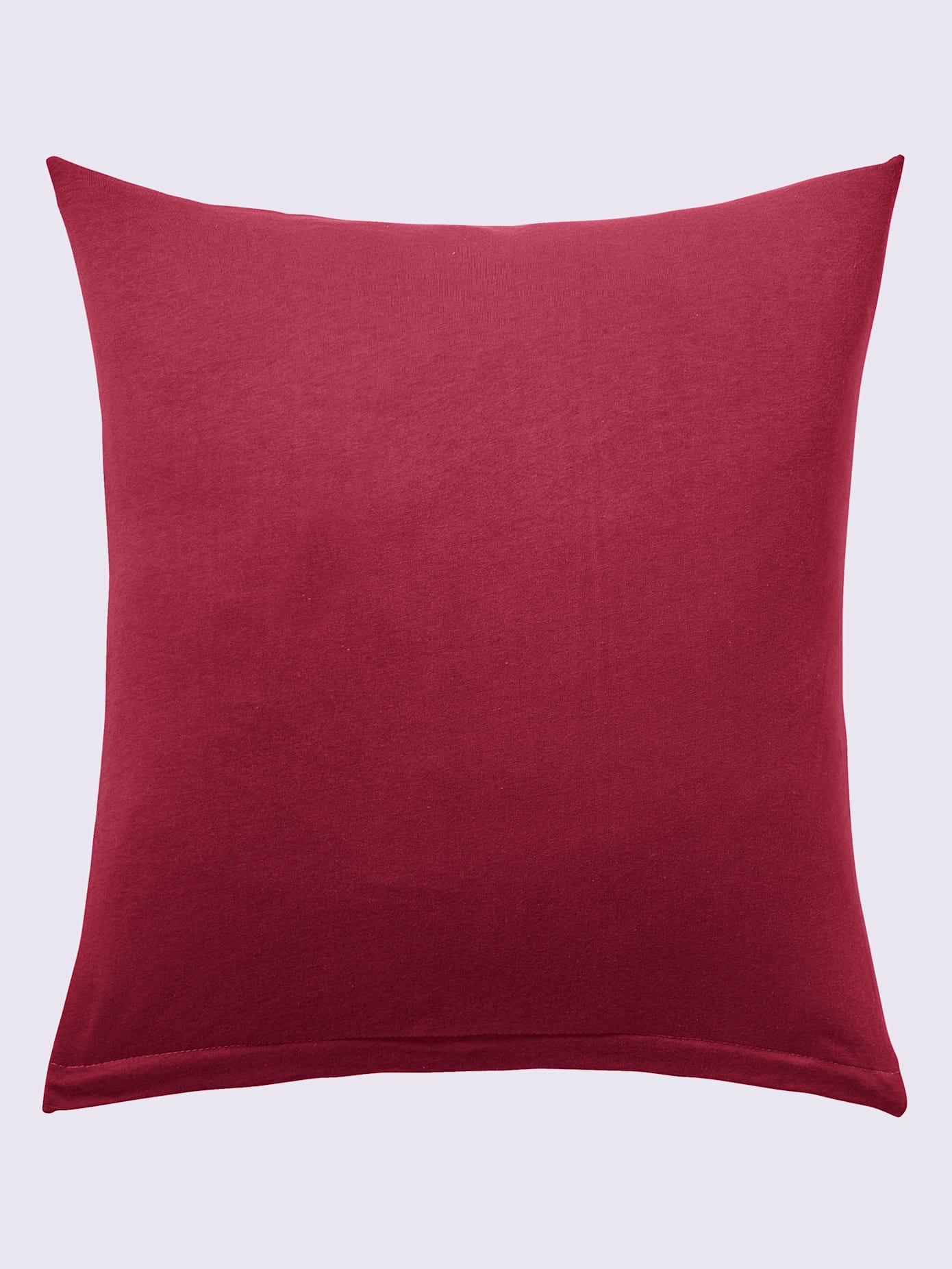 Housses de coussin jersey fin maco à repassage superflu