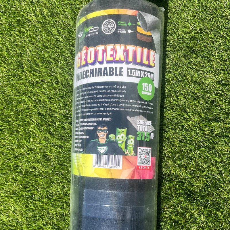 Rouleau de géotextile 150grs 1.5mx25ml soit 37.50m²