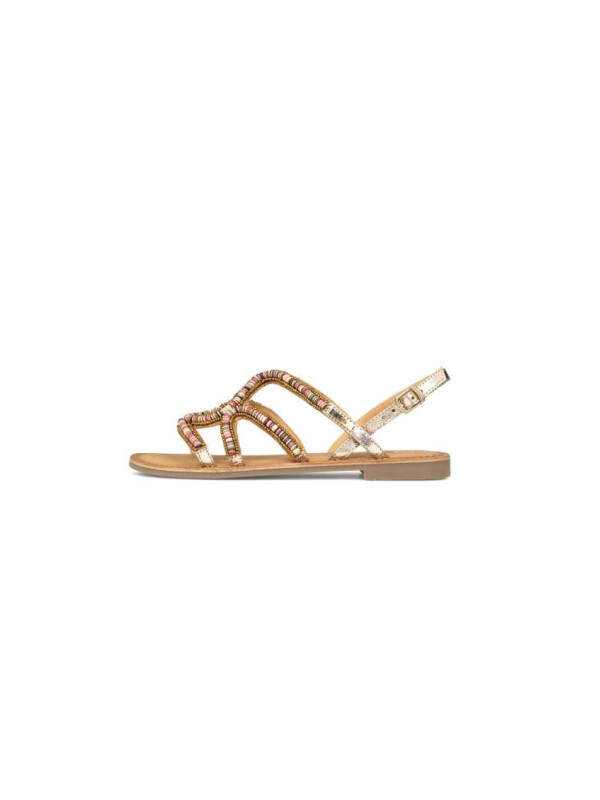 Sandales Cuir Alya Doré - Les Petites Bombes