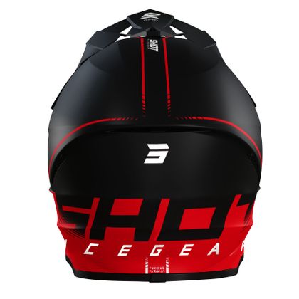 Casque cross Shot FURIOUS DRAW 3.0 - BLACK RED MATT 2023 - Noir / Rouge