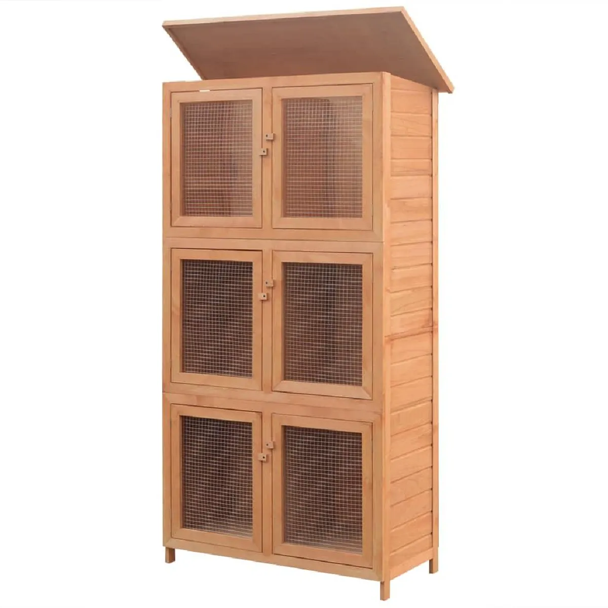 Helloshop26 Cage pour animaux 6 compartiments 55,6 x 32 x 24,9 cm