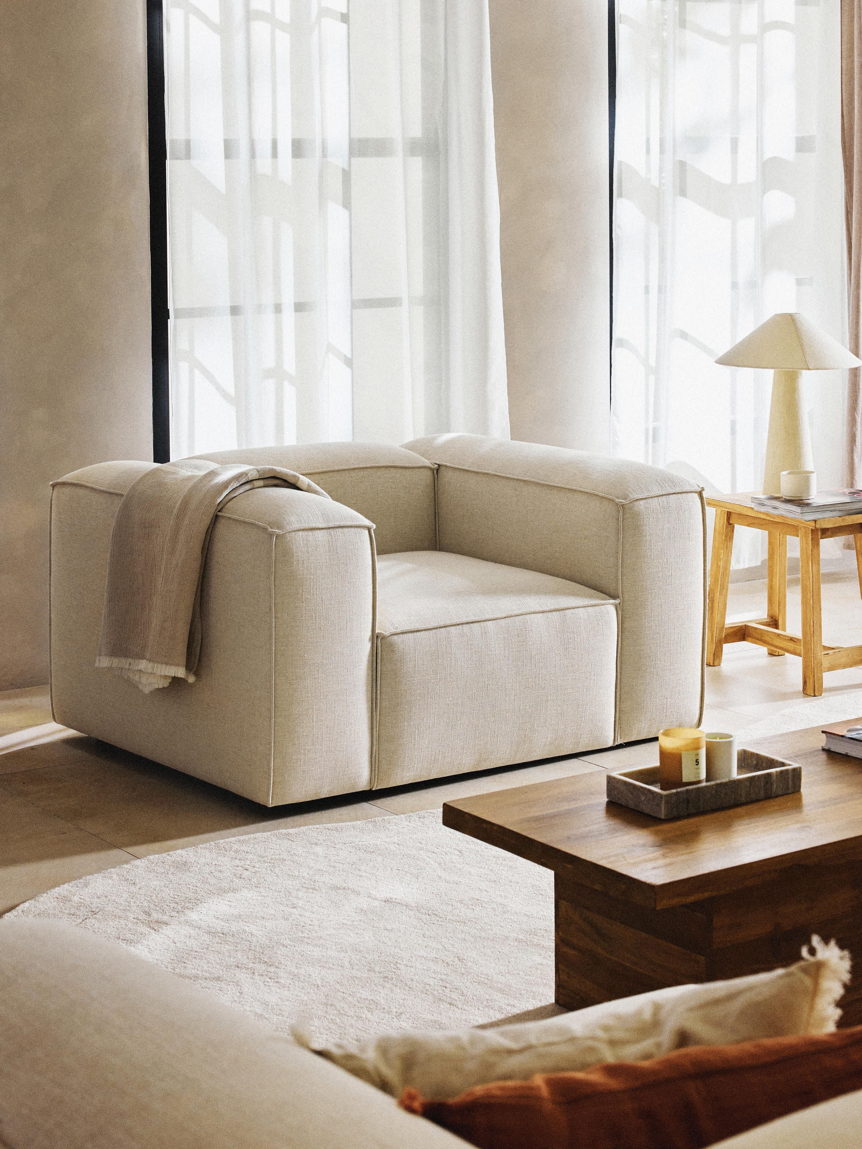 Fauteuil Lennon van linnenmix