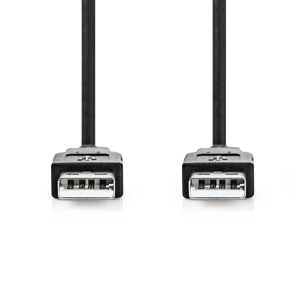 USB-KABEL NEDIS USB 2.0 2M SVART