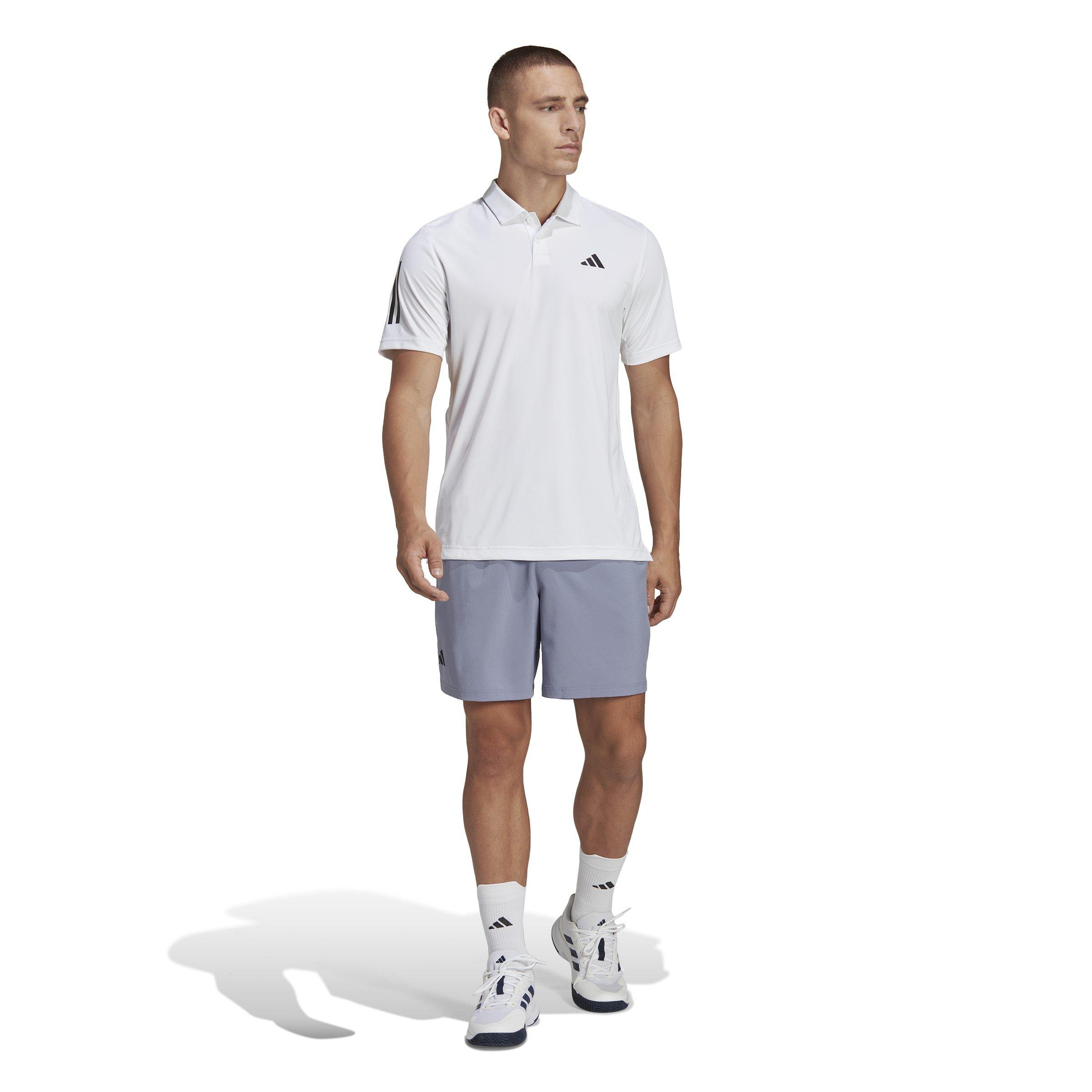 adidas Club 3 Stripe Polo Shirt Mens