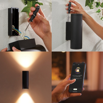 Philips Hue outdoor buitenlamp Appear zwart