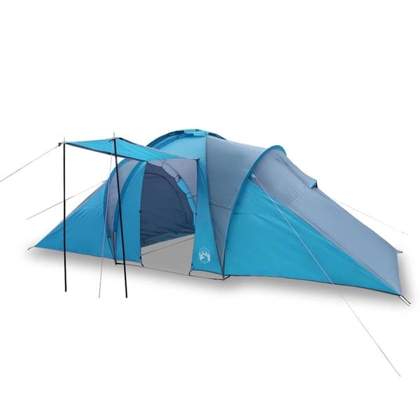 vidaXL Kuppeltelt for camping 6 personer blå vanntett