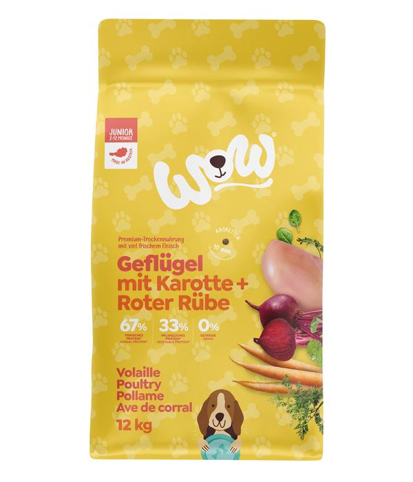 WOW® Trockenfutter für Hunde Junior