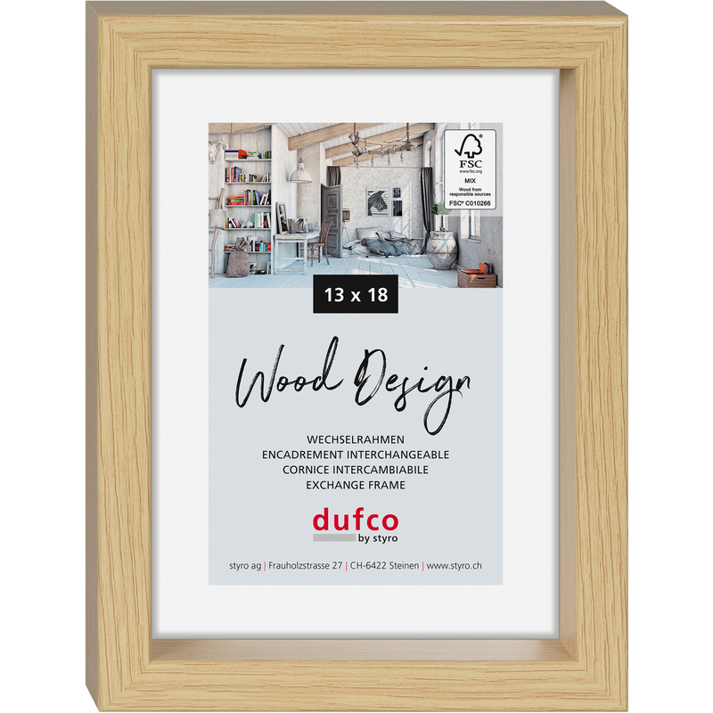 Dufco Bilderrahmen Fuji, 13 x 18 cm, natur