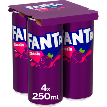 Fanta Cassis 4 x 250 ml