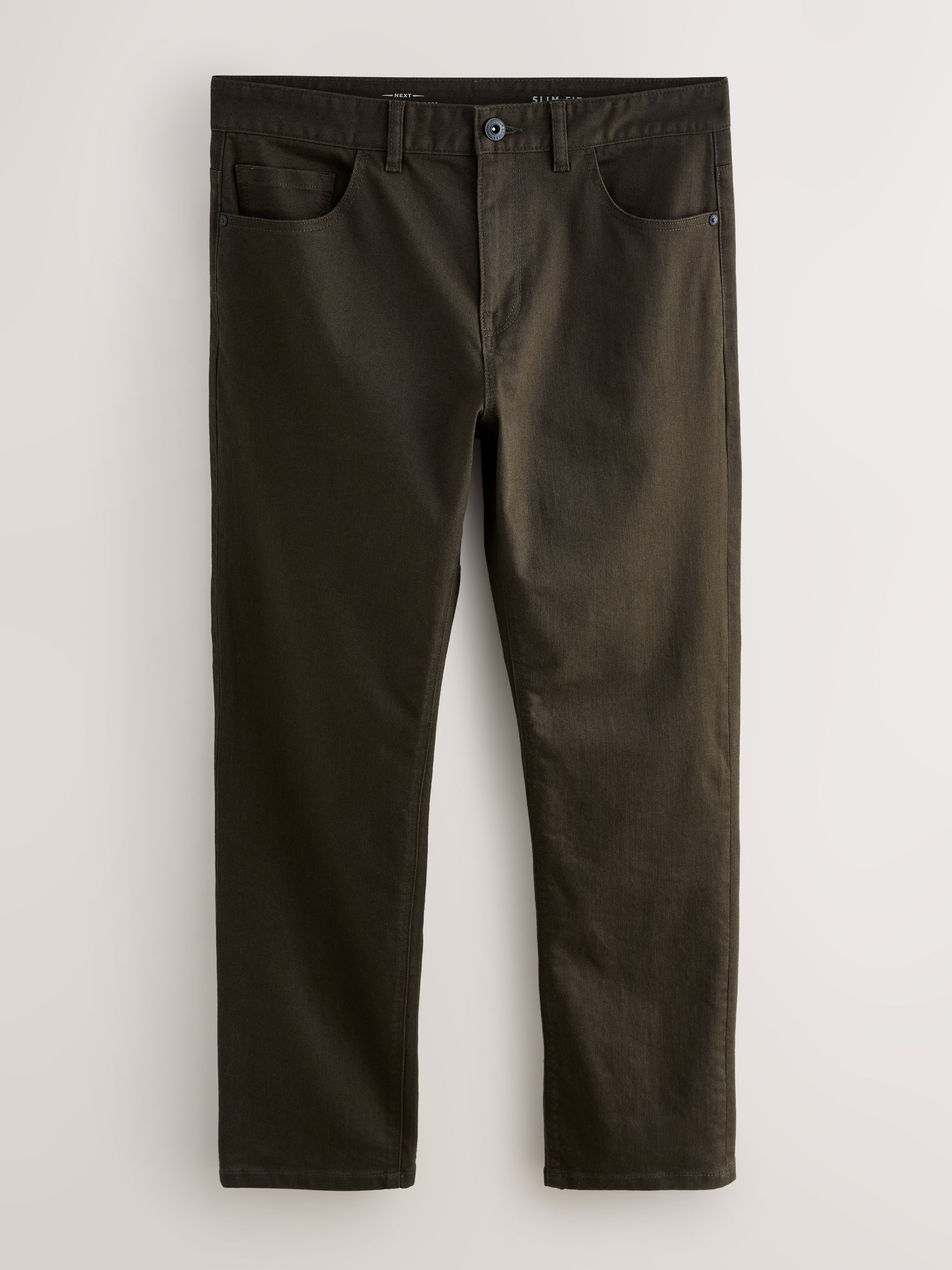 Bruin - Enkele - Slim fit klassieke stretchy jeans