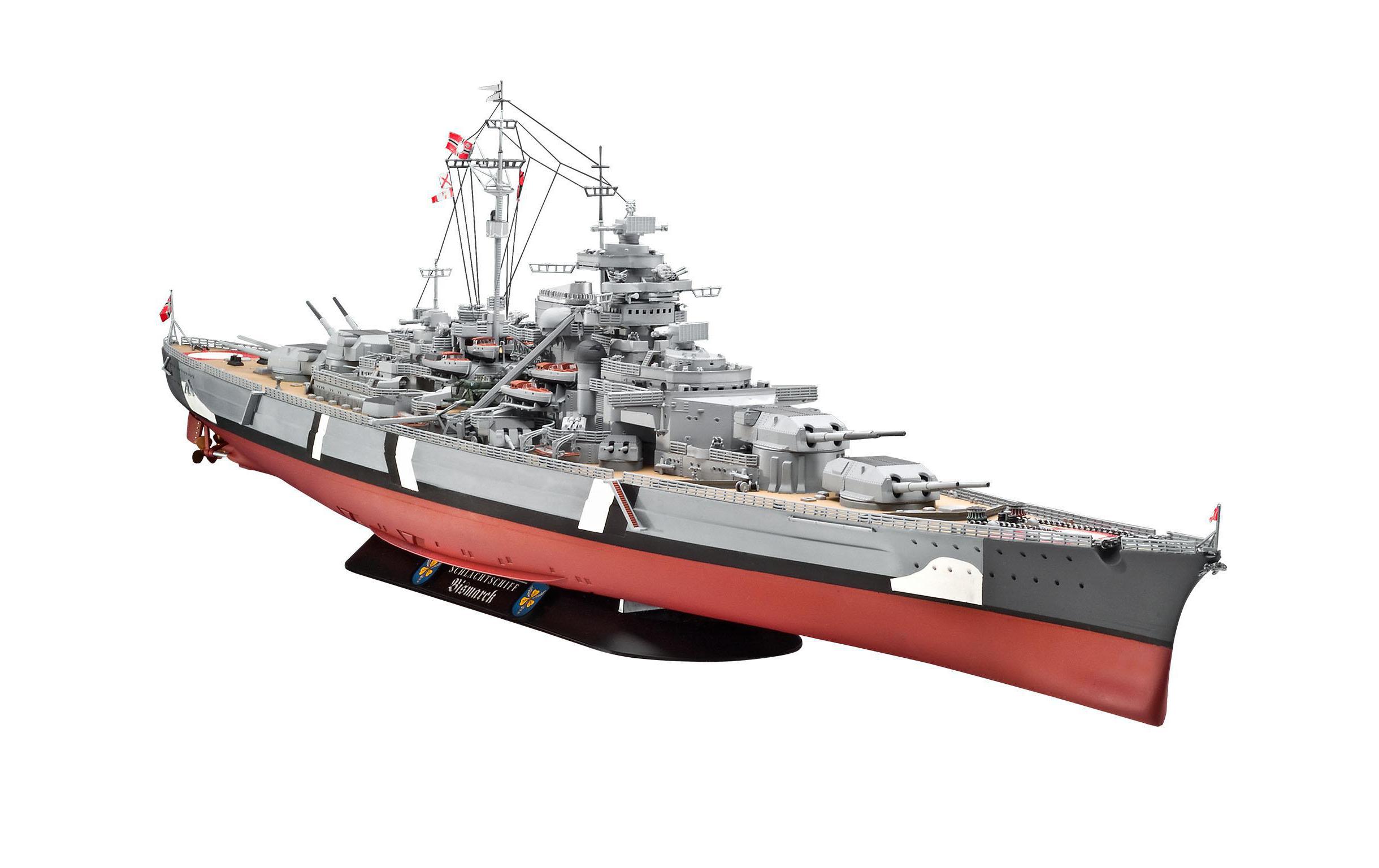 Bausatz Bismarck 1:350<br>Kunststoff Modellbausatz