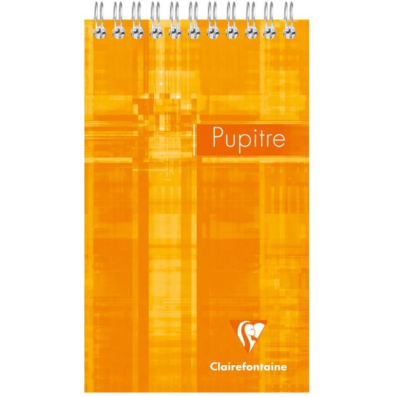 Bloc Pupitre reliure intégrale 10,5x17cm 80 feuilles détachables lignées Couleur aléatoire - Assortis
