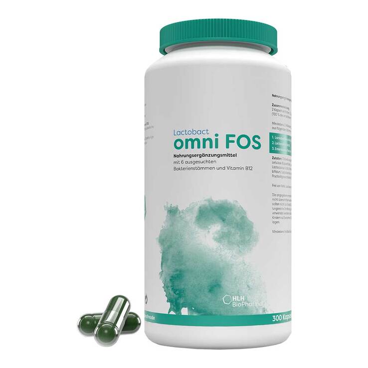Lactobact omni Fos magensaftresistente Kapseln, 300 St