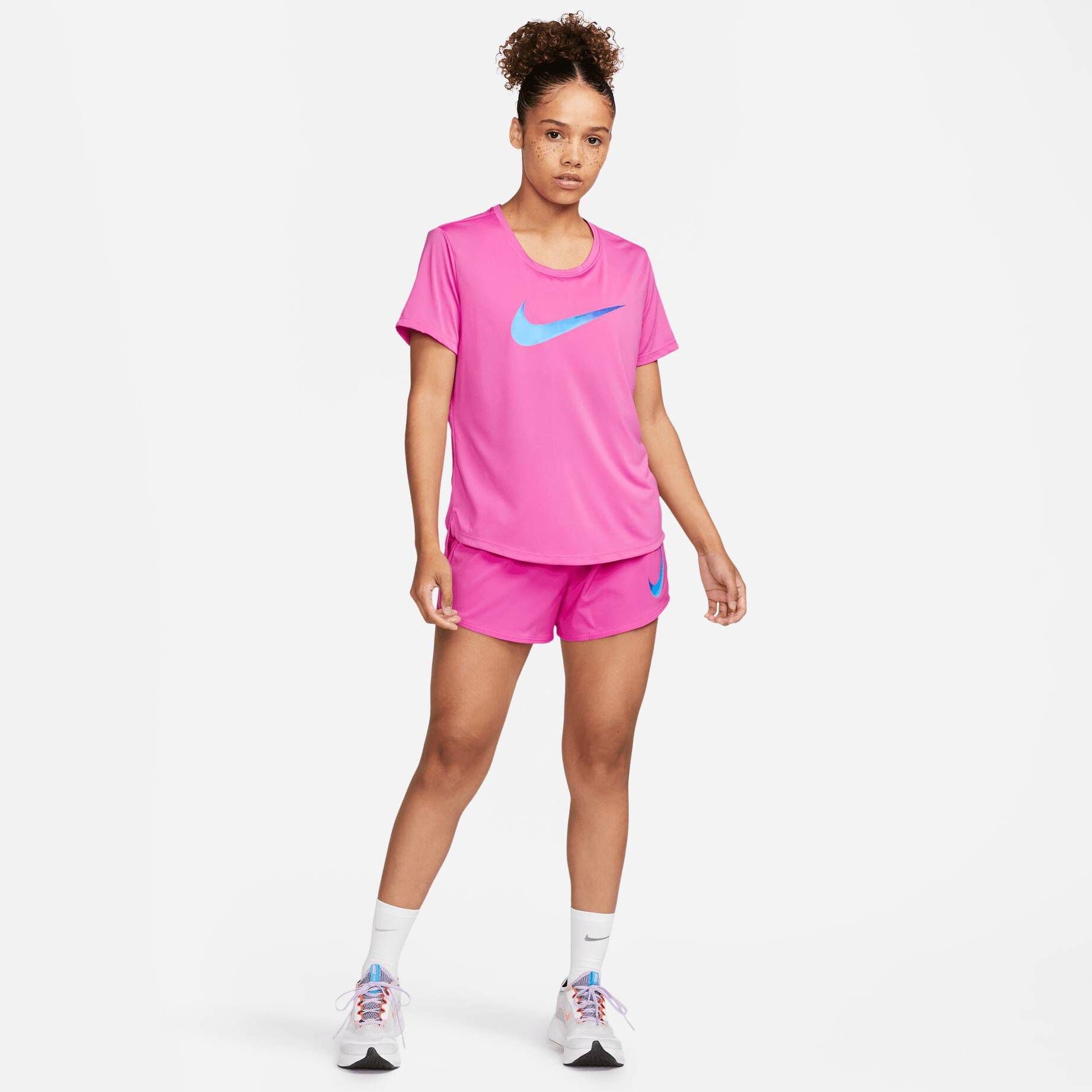 Nike| Damen Sportshirt ONE DRI-FIT SWOOSH SS