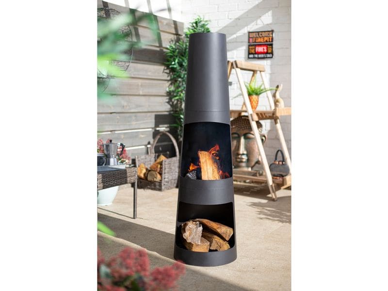 Buschbeck Skyline Stahlofen 150 cm Feuerstelle für eine gemütliche Atmosphäre