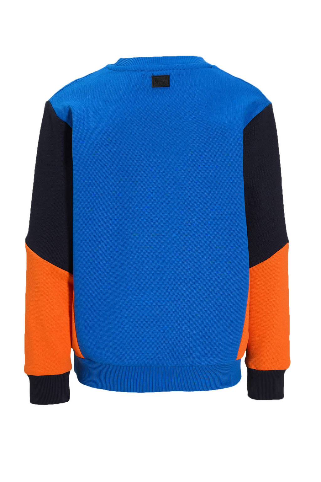 Orange Stars longsleeve Navid met printopdruk blauw / donkerblauw / oranje
