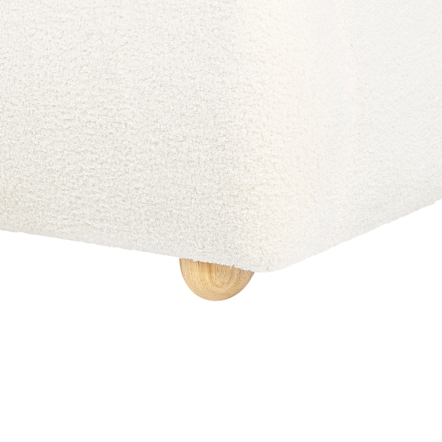 Beliani-BLAGNAC-Bed met opbergruimte-Gebroken wit-160 x 200 cm-Bouclé