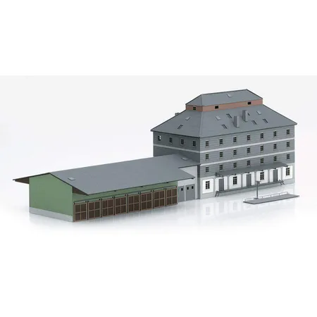 Märklin Bausatz „Raiffeisen Lagerhaus mit Markt“