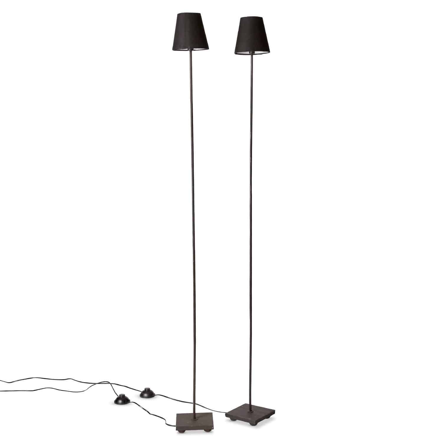 Stehlampe 2er Set Tacoma schwarz