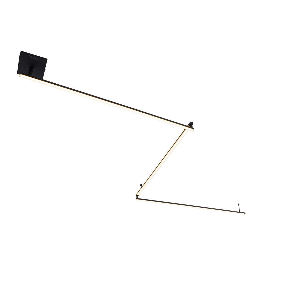 Plafondlamp zwart 300 cm incl. LED 3-staps dimbaar verstelbaar - Annuschka