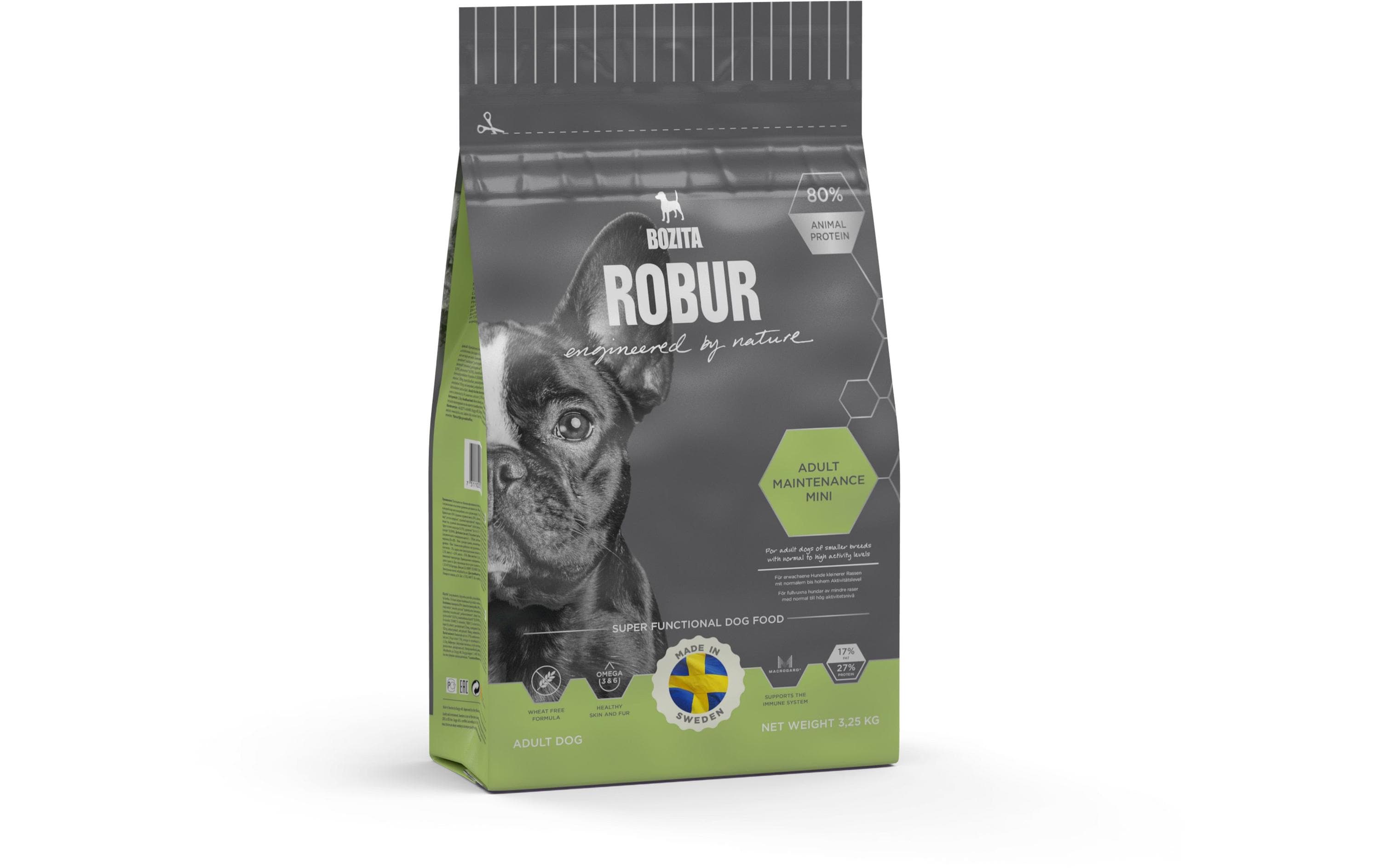 Trockenfutter Robur Adult Maintenance Mini 27/17, 3.25 kgAlleinfuttermittel für kleinrassige Hunde