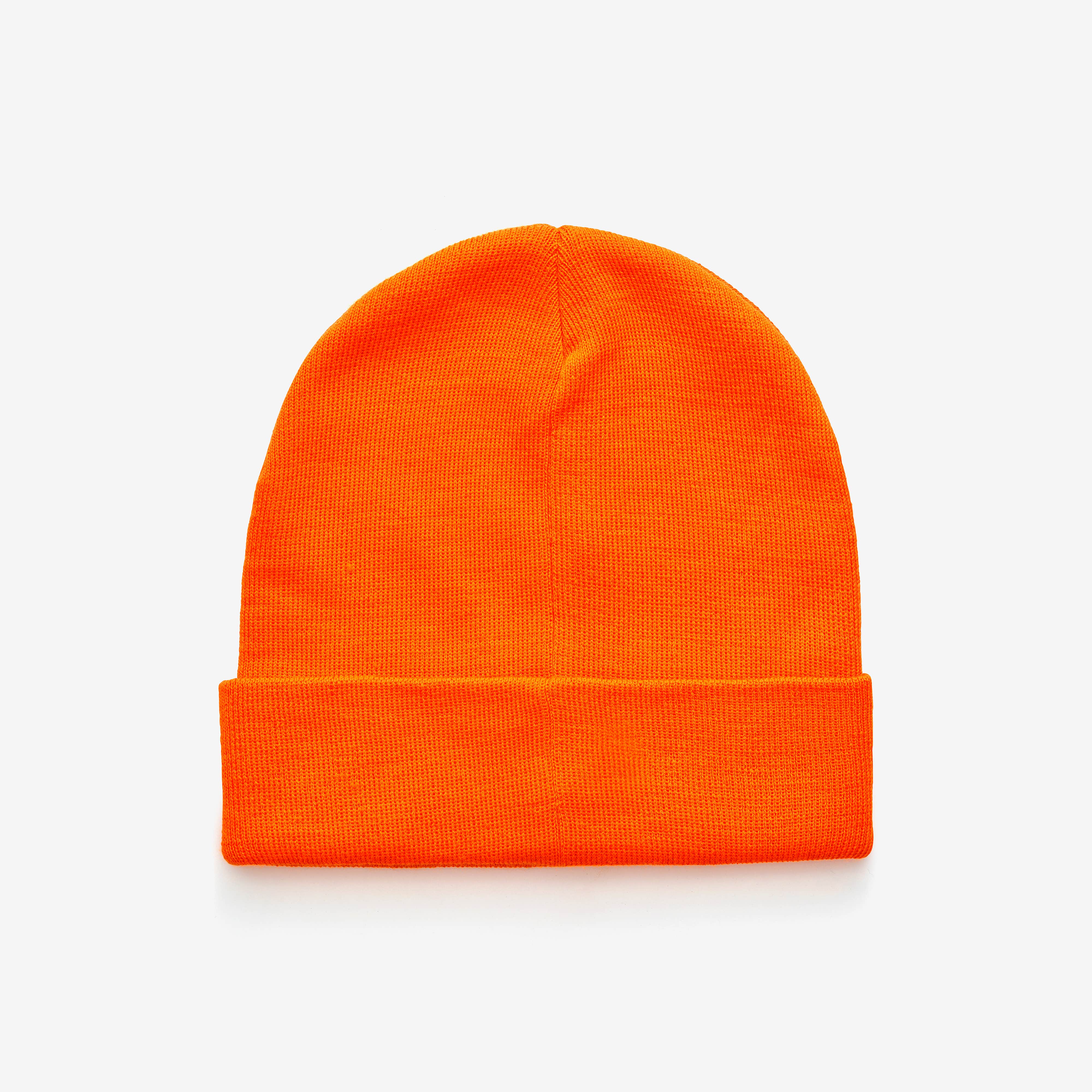 Merino 3D Logo Beanie  Orange Hi-Vis
