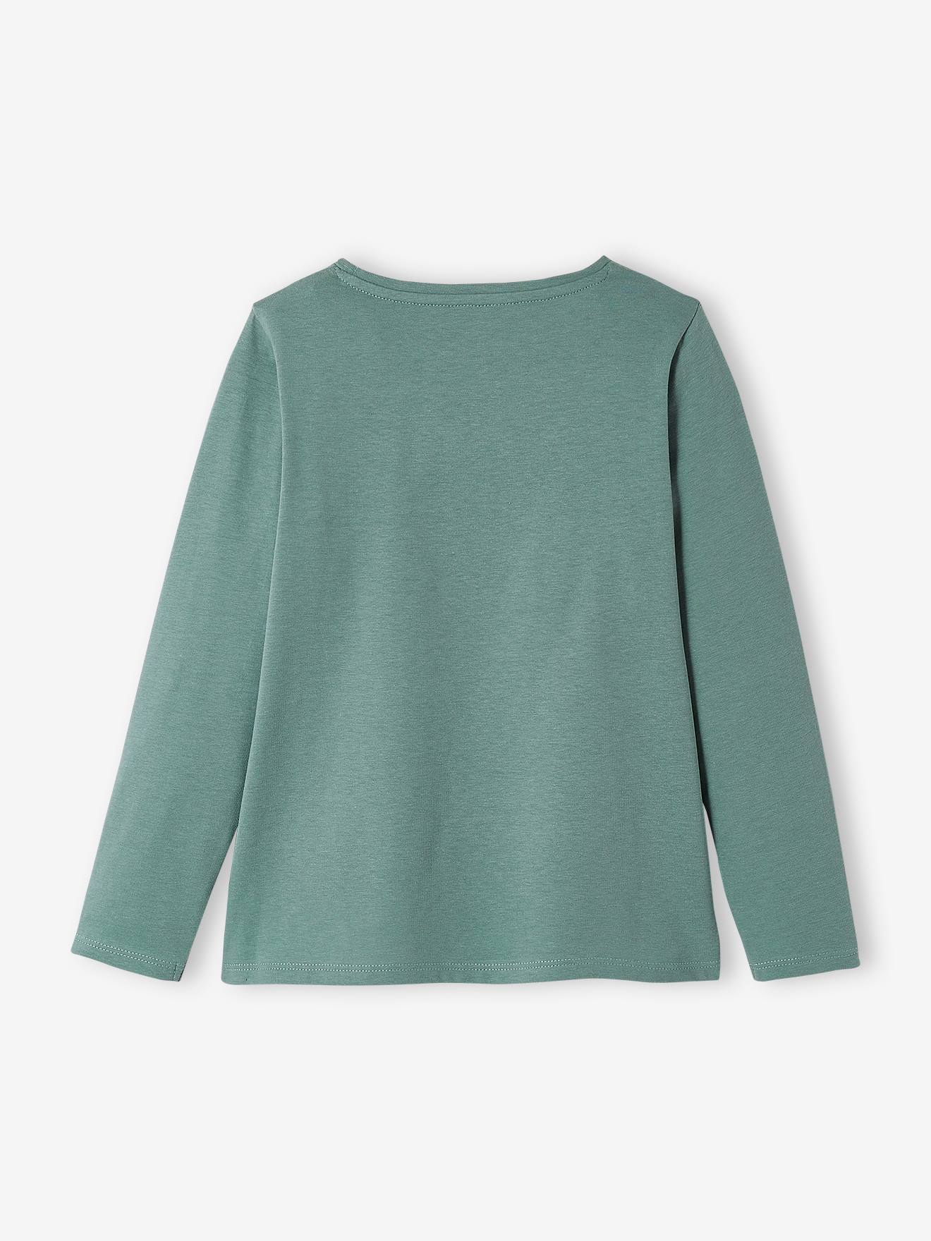 Camiseta com mensagem, para menina, cor off-white