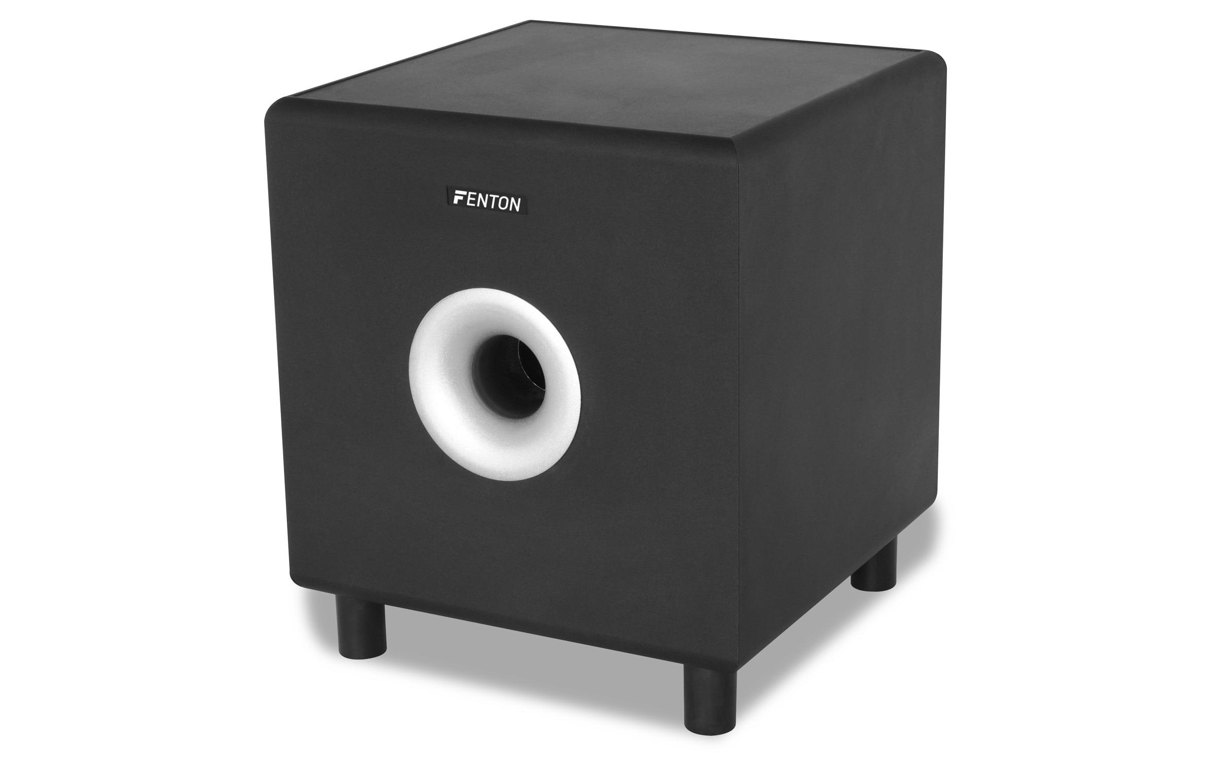 Subwoofer SHFS08B Schwarz<br>Aktiv Subwoofer 8