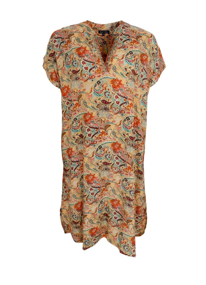 Black Colour Bcluna Andrea S/S Dress botanical peach