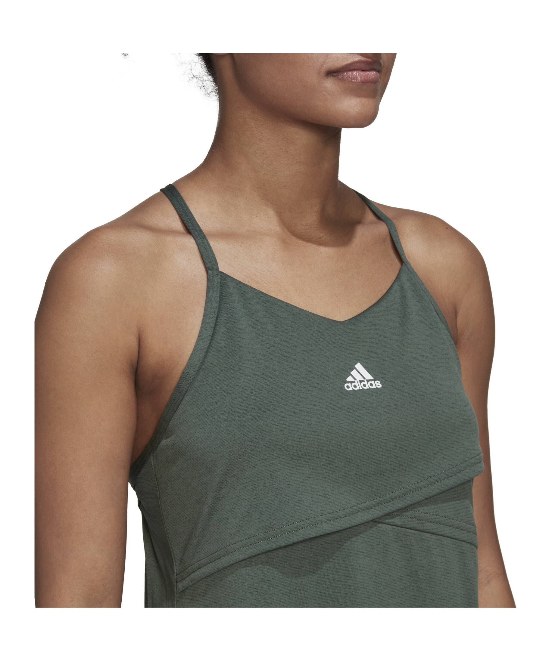 adidas Performance| Damen Trainingstop AEROREADY STUDIO CROSSBACK SLIM TANKTOP