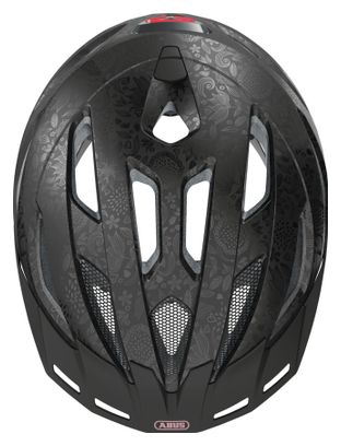 Casque Abus Urban-I 3.0 Flower Art / Noir